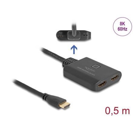 Delock HDMI switch 8K 60Hz 50cm (18645)