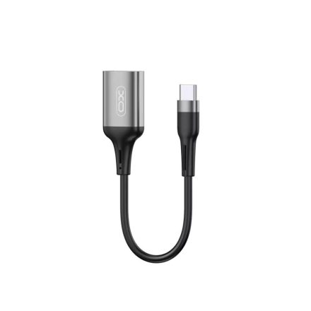 XO NB201 Type-C - USB-A OTG kábel 150mm fekete (128626)