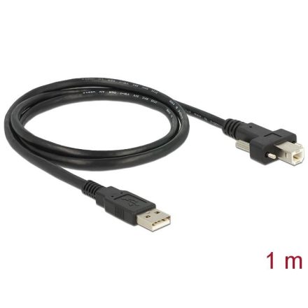 Delock USB 2.0 A > USB 2.0 B kábel 1m (83594)