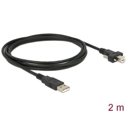 Delock USB 2.0 A > USB 2.0 B kábel 2m (83595)