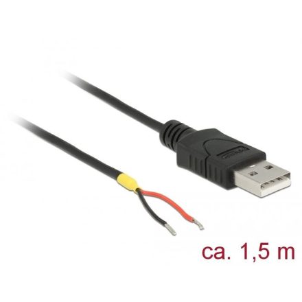 Delock USB 2.0 A > 2 db nyitott vezetékkel kábel 1,5m (85664)