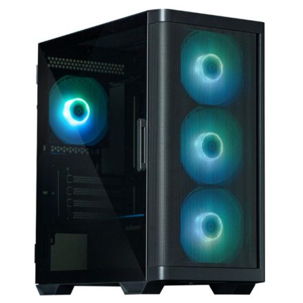 Zalman M4 Black táp nélküli ablakos mATX ház fekete