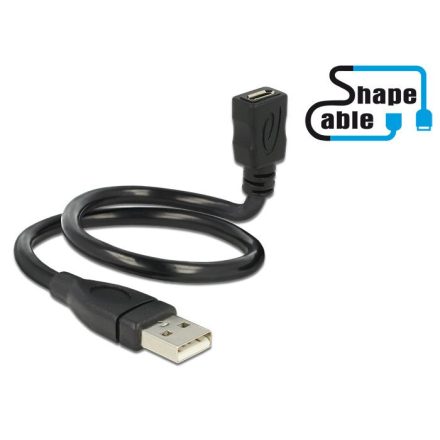 Delock USB 2.0 Type-A apa > USB 2.0 Micro-B anya kábel  35 cm (83921)