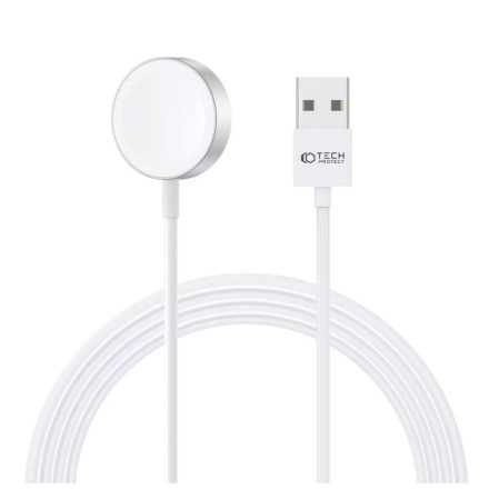 Tech-Protect UltraBoost Apple Watch töltő USB-A csatlakozóval fehér (127808)