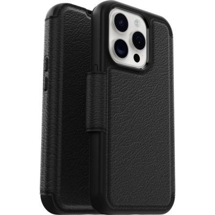 OtterBox Strada Series Folio MagSafe iPhone 15 Pro tok fekete (77-93560)