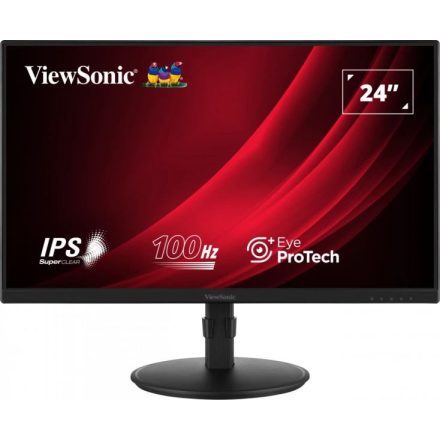 24" ViewSonic VG2408A LCD monitor fekete