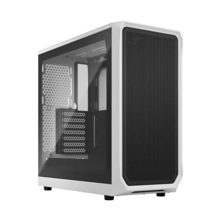 Fractal Design Focus 2 White TG Clear Tint táp nélküli ablakos ház fehér-fekete (FD-C-FOC2A-02)