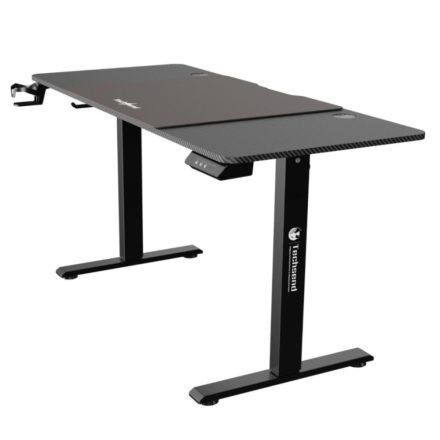 Techsend állítható magasságú íróasztal fekete (EL1460)