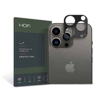 HOFI Apple iPhone 14 Pro/14 Max Metal Camera Sytling hátsó kameravédő borító fekete (FN0428)