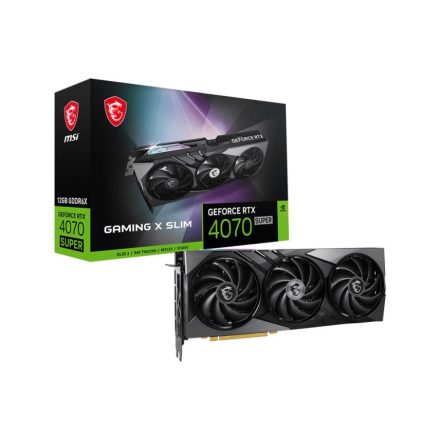 MSI GeForce RTX 4070 SUPER 12GB GAMING X SLIM videokártya