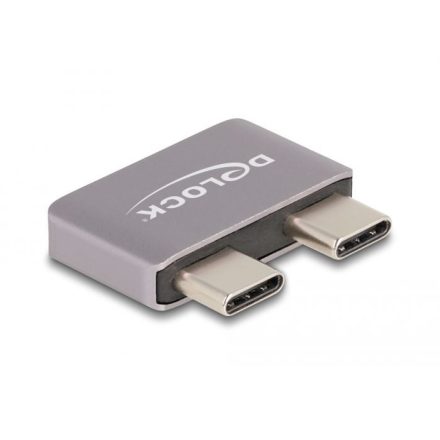 Delock USB Type-C adapter USB 40 Gbps 2 x apa – 2 x anya port védővel fém (60055)