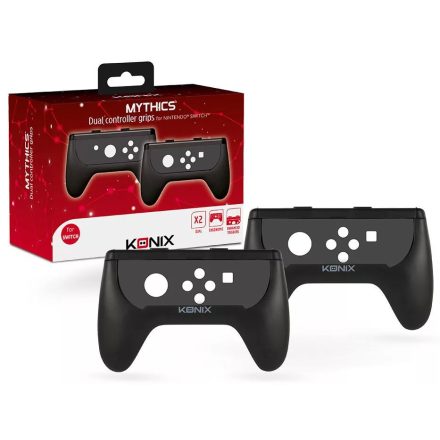 Konix Mythics Nintendo Switch Joy-Con ergonomikus foglalata fekete 2db (KX-DUOEP-NS-BK)