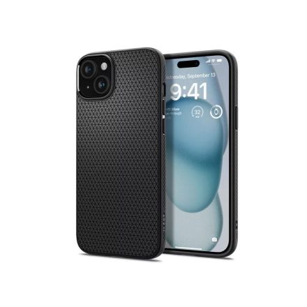 Spigen Liquid Air Apple iPhone 15 ütésálló hátlap tok fekete (SP751117)