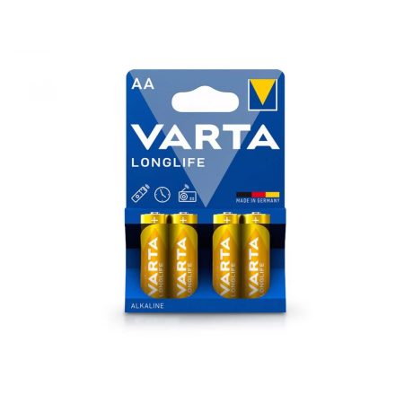 Varta Longlife alkáli elem AA ceruza elem (4db/csomag) (VR0016)