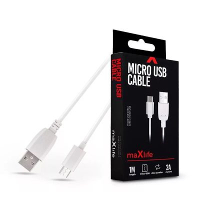 Maxlife TF-0177 USB-A - Micro USB töltőkábel 1m fehér