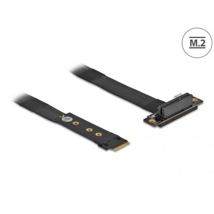 Delock M.2 kulcs M - PCIe x4 NVMe adapter hajlított 20 cm hosszú kábellel (64132)