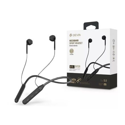 Devia Kintone Series Neckband Sport Bluetooth fülhallgató fekete (ST365157)