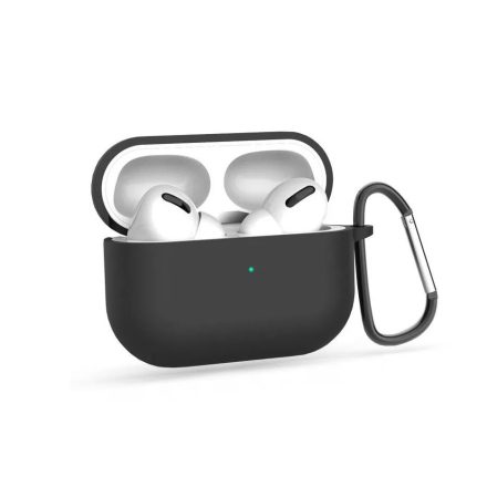 Haffner szilikon védőtok Apple AirPods Pro 1 / 2 fülhallgatóhoz fekete (FN0421) ECO csomagolás