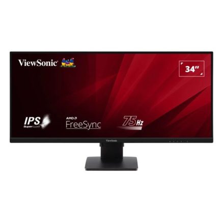 34" ViewSonic VA3456-MHDJ LCD monitor fekete