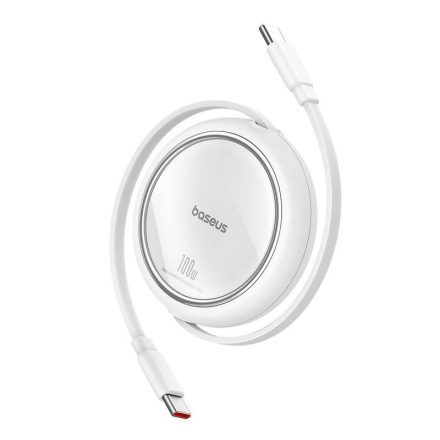 Baseus Free2Draw USB-C – USB-C kábel PD 100W 1m fehér (P10364500211-00)