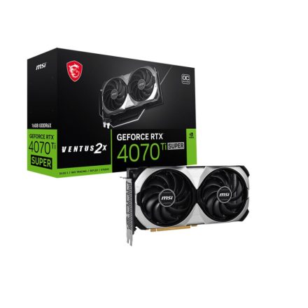 MSI GeForce RTX 4070 Ti SUPER 16GB VENTUS 2X OC videokártya