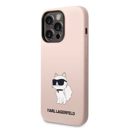 Karl Lagerfeld Apple iPhone 14 Pro tok rózsaszín (KLHCP14LSNCHBCP )