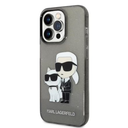 Karl Lagerfeld Apple iPhone 14 Pro tok fekete (KLHCP14LHNKCTGK )