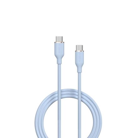 Devia JELLY USB-C - USB-C töltő- és adatkábel 1.2m kék (129615)