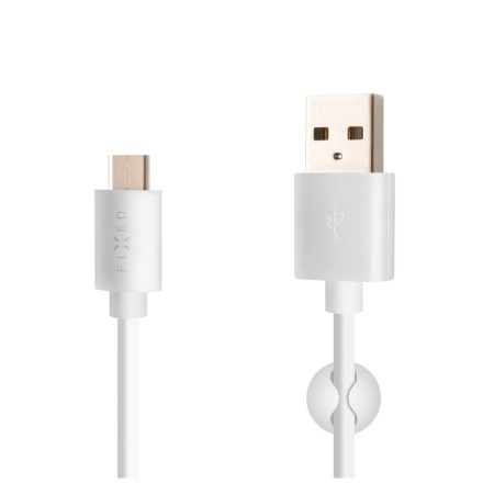 FIXED USB-A - USB-C adat- és töltőkábel 1m fehér (FIXD-UC-WH)