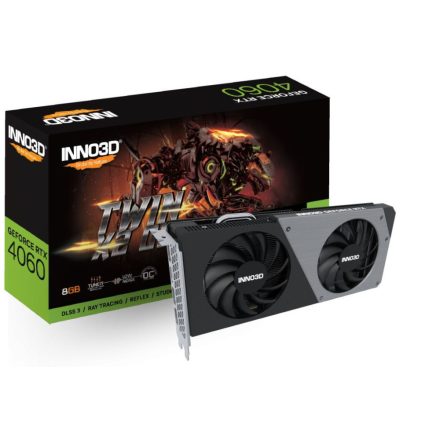 Inno3D GeForce RTX 4060 8GB TWIN X2 OC videokártya (N40602-08D6X-173051N)