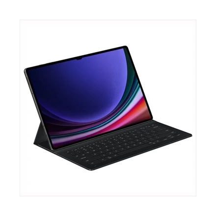 DUX DUCIS tok álló, bőr hatású (FLIP, bluetooth billentyűzet, asztali tartó, QWERTY, angol nyelvű, ceruza tartó) FEKETE [Samsung Galaxy Tab ...