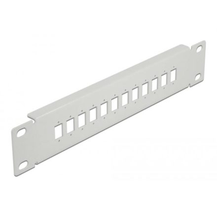 Delock 10 optikai szálas patch panel 12 portos SC Simplex / LC Duplex-hez 1U szürke (66803)