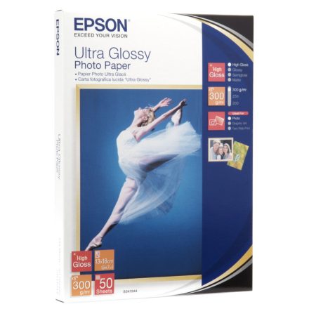 Epson fotópapír 13x18 Ultra Glossy 50 lap