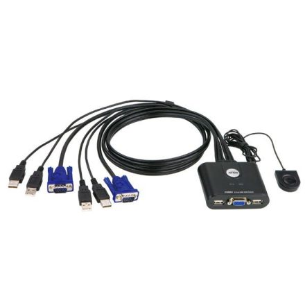 ATEN KVM Switch 2PC USB + kábel (CS22U)
