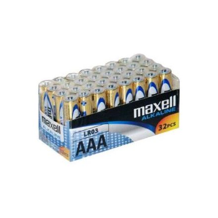 Maxell Alkáli AAA ceruza elem 32db (LR03) (4902580731298)