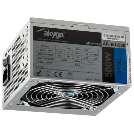 Akyga 500W Basic tápegység OEM (AK-B1-500)