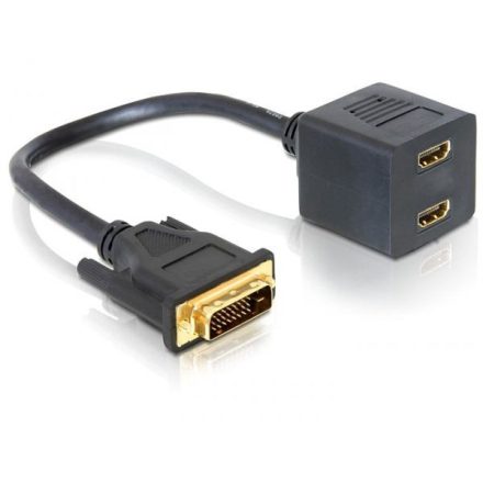 Delock DL65069 DVI 25 male -> 2x HDMI female adapter