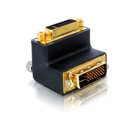 Delock DL65173 DVI 29 tűs male-female 90°-ban elforgatott adapter