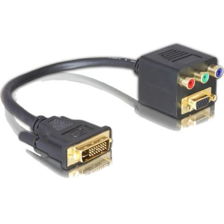 Delock DL65061 DVI29 male to VGA + 3xCinch female adapter