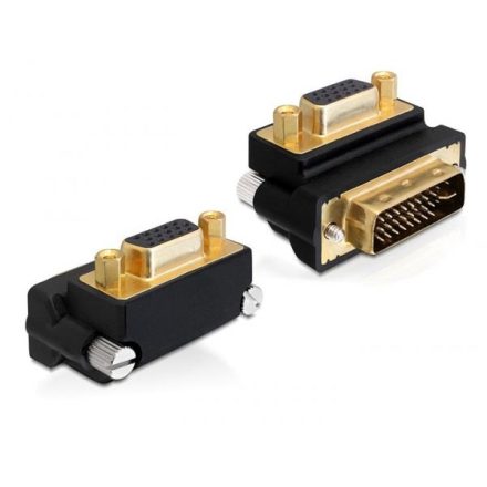 Delock DL65261 VGA anya -> DVI 24+5 pines apa 270°-ban elforgatott adapter