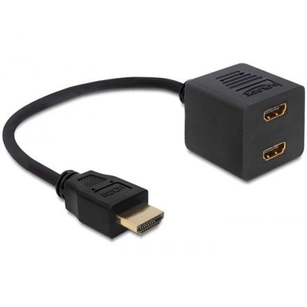 Delock DL65226 HDMI nagy sebességű Ethernet elosztó 1x male -> 2x female adapter