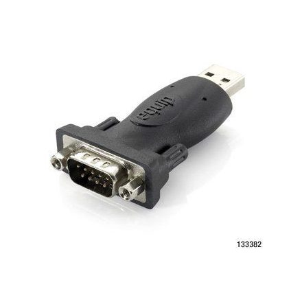 Equip 133382 USB 2.0 átalakító sorosra, apa/apa, DB9