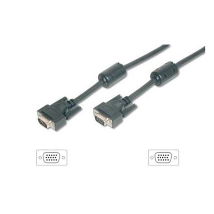 Equip 118817 VGA kábel HD15 apa/apa ferrit gyűrűvel 1,8m