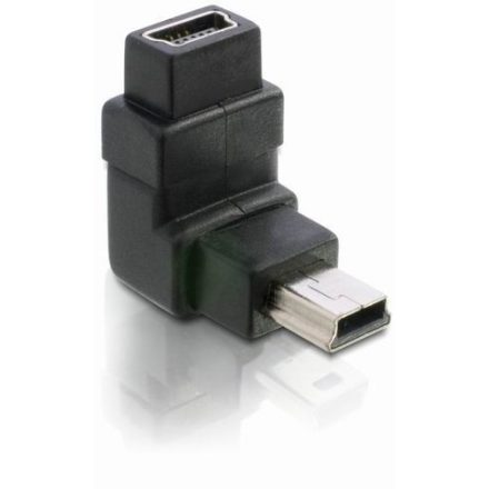 Delock DL65096 USB mini-B 5 tűs apa / anya 90° adapter