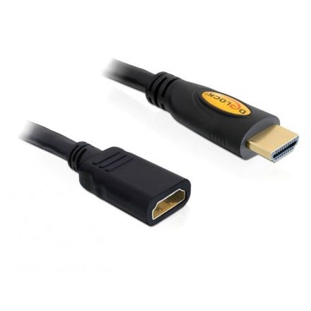 Delock DL83079 High Speed HDMI Ethernet  A - A apa - anya hosszabbító kábel 1m