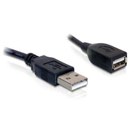 Delock DL82457 USB 2.0-A (apa/anya) hosszabbító kábel 15 cm