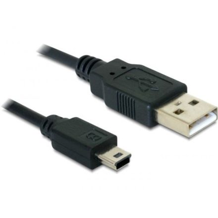 Delock DL82396 USB 2.0-A – USB Mini-B 5 tűs 0.70 m (apa / apa) kábel