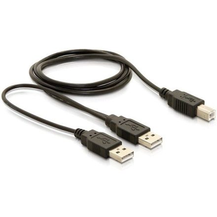 Delock DL82394 USB 2.0-B – USB-A hálózati + hálózati/adat kábel