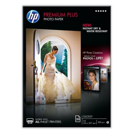 HP CR672A  Premium Plus Glossy fotó papír A4