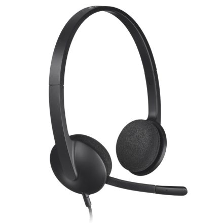 Logitech Headset H340 mikrofonos fejhallgató USB csatlakozó (981-000475 / 981-000509)